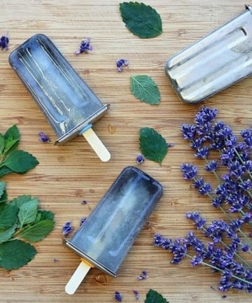 Lavender and Lemon Balm Popsicles