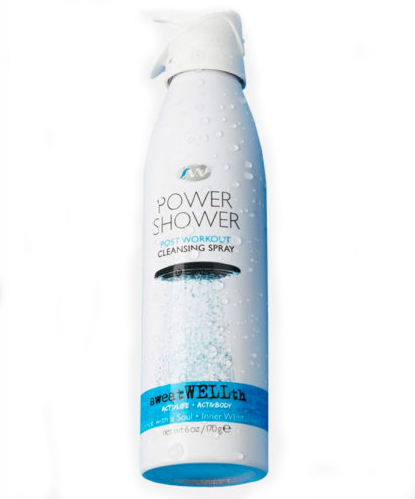 sweatWELLth Power Shower, $25