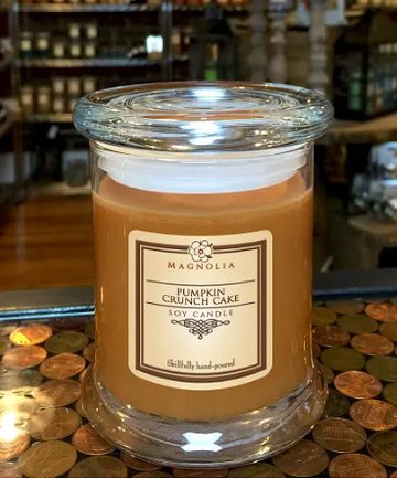 Magnolia Scents by Design Pumpkin Crunch Cake Soy Candle, $18