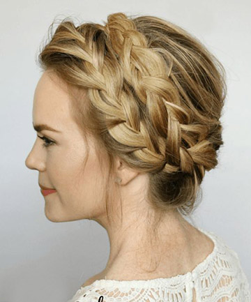 Romantic (and Do-able) Crown Braid