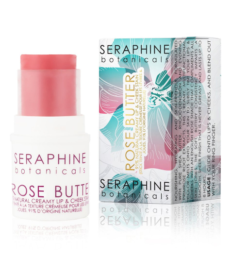 Seraphine Botanicals Rose Butter Natural Creamy Lip & Cheek Stain, $24