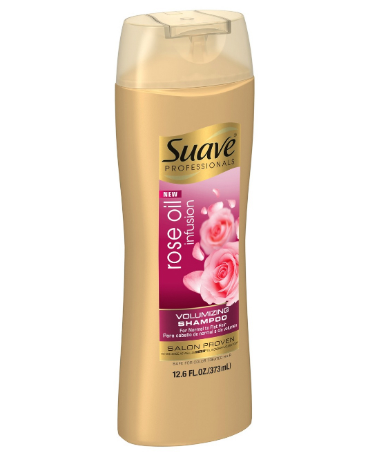 Suave Rose Oil Infusion Volumizing Shampoo, $2.99