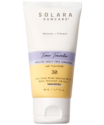 Solara Suncare Time Traveler Ageless Daily Face Sunscreen, $42