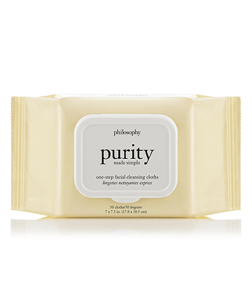 Philosophy Purity Made Simple One-Step Facial Cleansing Cloths, $10