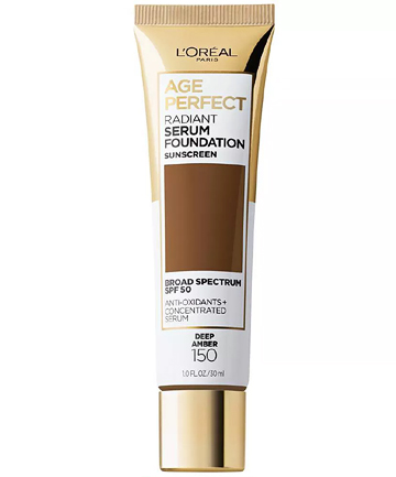 L'Oreal Paris Age Perfect Makeup Radiant Serum Foundation with SPF 50, $11.99