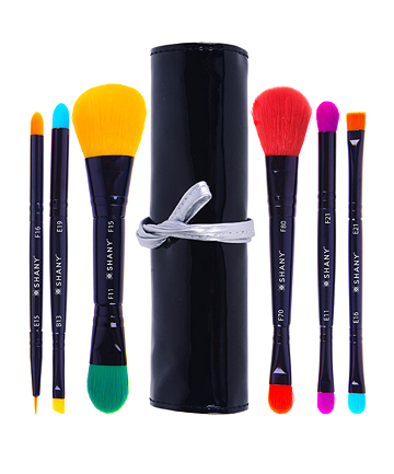 Shany Cosmetics Luna 6 PC Double Sided Travel Brush Set With Pouch, $11.39