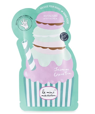 Le Mini Macaron Jasmine Green Tea Hand Mask, $5