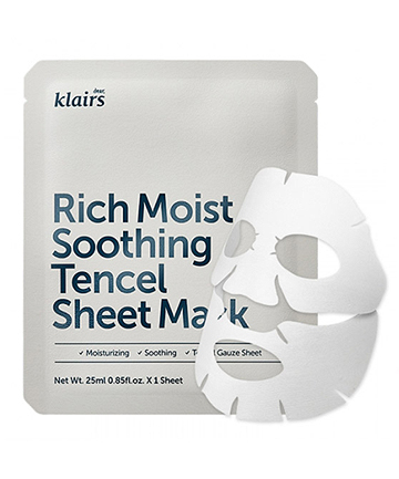 Klairs Rich Moist Soothing Tencel Sheet Mask, $3.00