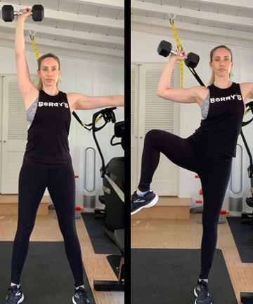 Circuit 1: Standing Shoulder Press Knee Drive