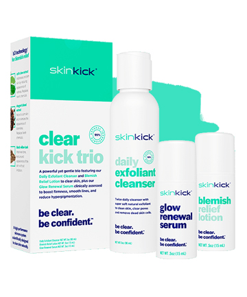 SkinKick Clear + Renew Kick Trio, $79