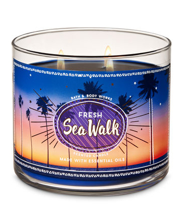 Bath & Body Works Fresh Sea Walk 3-Wick Candle, $24.50