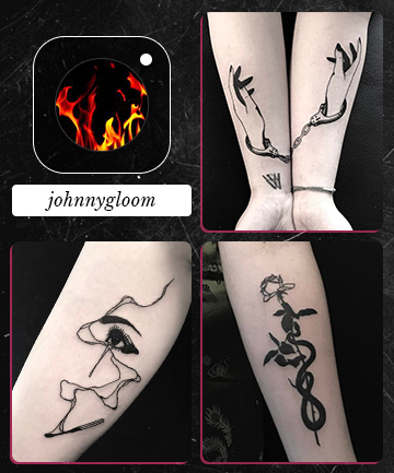 Blackwork Tattoo Artist Johnny Gloom  Vile Company