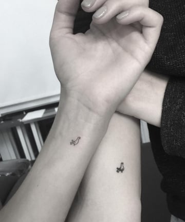 small tattoos idea | Friendship tattoos, Friend tattoos, Matching bff  tattoos
