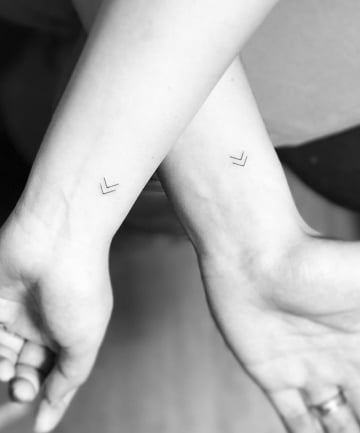 BFF Tattoos: Minimalist Arrows