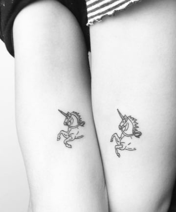 BFF Tattoos: Unicorn Power