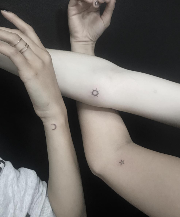 BFF Tattoos: Sun, Moon and Stars