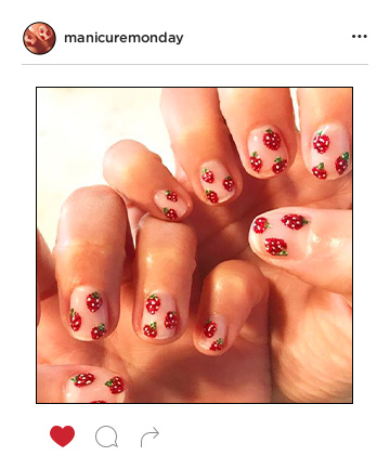  Mani of the Week: Sparkling Strawberries