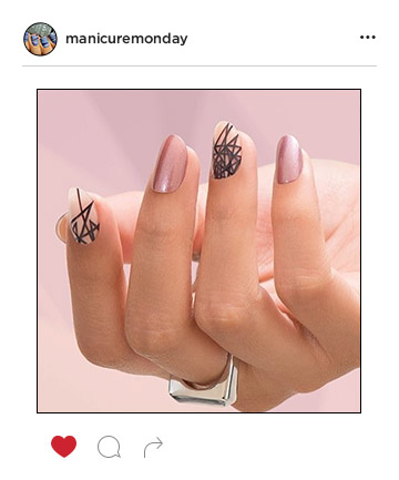 Mani of the Week: BCA Nails with Geometric Accents  