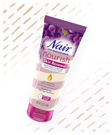 Nair Nourish Skin Renewal Hair Remover Cream for Legs and Body, $10.49