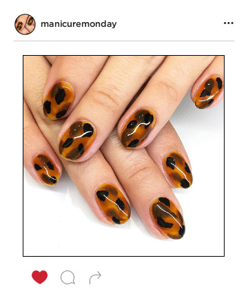 Mani of the Week: Tailored Tortoise Shell