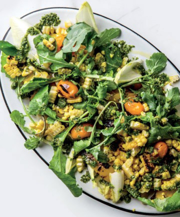 Yellow Pepper and Corn Salad With Turmeric Dressing