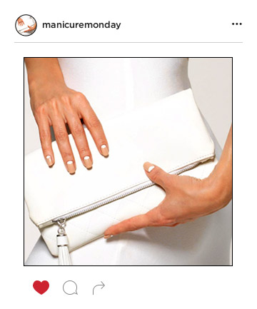 Mani of the Week: Classic Half Moon Nails
