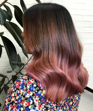 Soft Waves With Deep Pink Ombre 19 Rose Gold Hair Color Looks