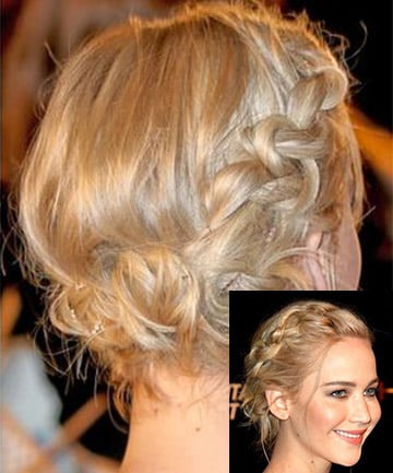 Reverse French Braid Hair How-To Tutorial: Tips From Jennifer Lawrence's  Hairstylist