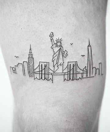 60 New York Skyline Tattoos For Men  YouTube
