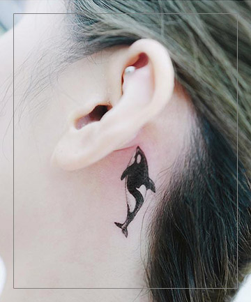 Whale Tail Temporary Tattoo Sticker  OhMyTat