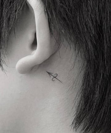 Tiny Sagittarius Arrow Tattoo
