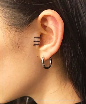 18 Gorgeous Tiny Ear Tattoos