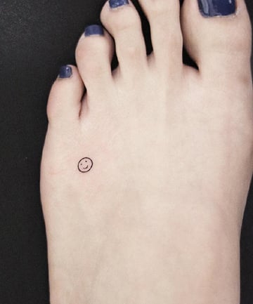 25 Celebrity Smiley Face Tattoos  Steal Her Style