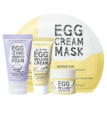 Too Cool for School Egg-ssential Skincare Mini Set, $16