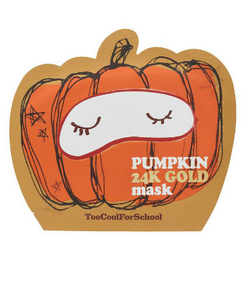 Too Cool for School Pumpkin 24K Gold Sheet Mask, $8