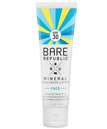 Bare Republic Mineral SPF 30 Face Sunscreen Lotion, $17.83
