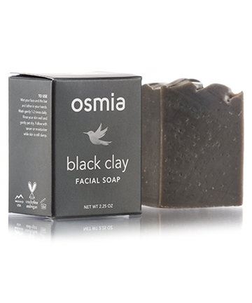 Osmia Black Clay Facial Soap, $24