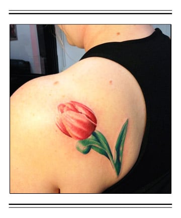 Bright Tulip Tattoo