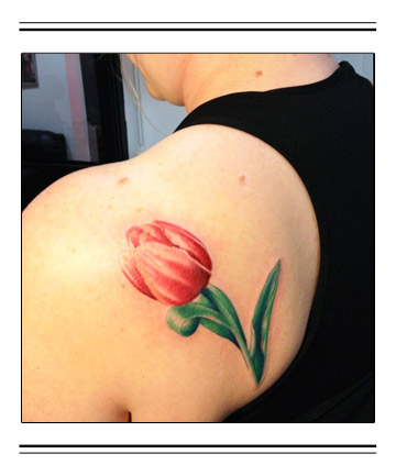 girly tattoos on back shoulder