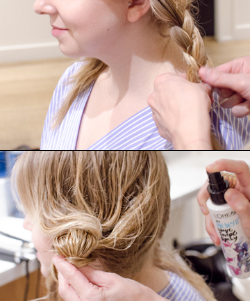 Wavy Hair Tutorial Step 4: Add Braids