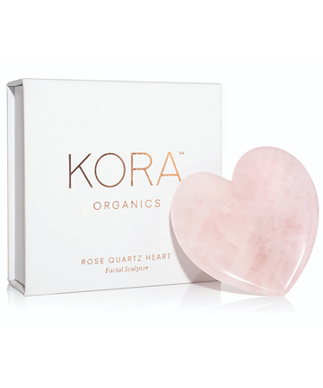 Kora Organics Rose Quartz Heart Facial Sculptor, $58