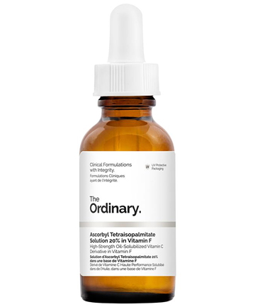 The Ordinary Ascorbyl Tetraisopalmitate Solution 20% in Vitamin F, $17.80