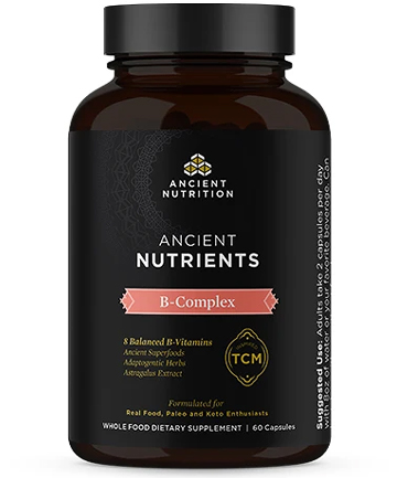 Ancient Nutrition Ancient Nutrients Vitamin B Complex, $29.95