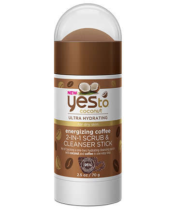 Yes To Coconut Energizing Coffee 2-in-1 Scrub & Cleanser Stick, $9.99