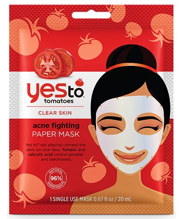Yes To Tomatoes Acne Fighting Paper Mask, $2.49