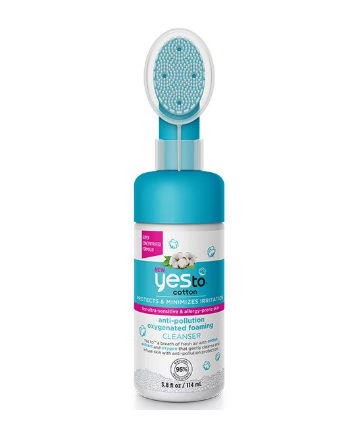 Yes to Cotton Anti-Pollution Oxygenated Foaming Cleanser, $9.99