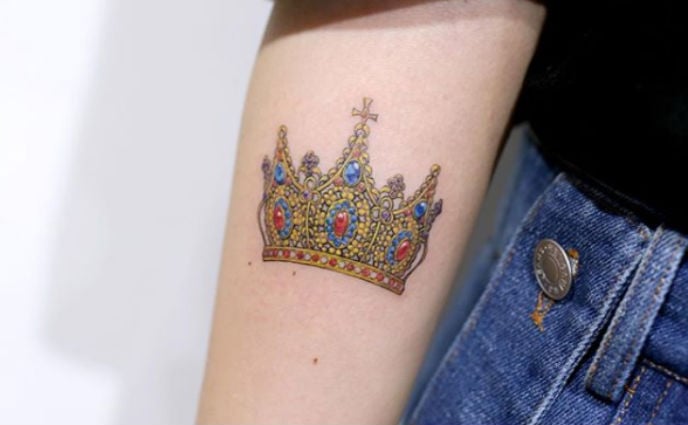 Small Crown Temporary Tattoo (Set of 3) – Small Tattoos