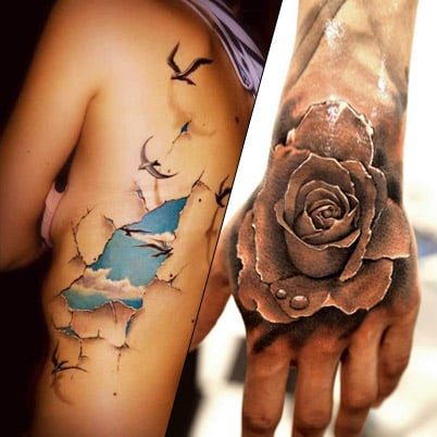 3D Tattoos - See Pics of Amazingly Realistic Tattoos
