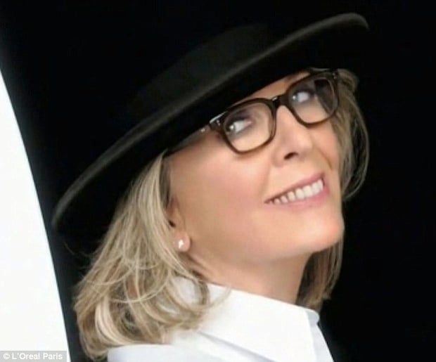 Diane Keaton in L'Oreal's Age Perfect Glow Renewal Ad