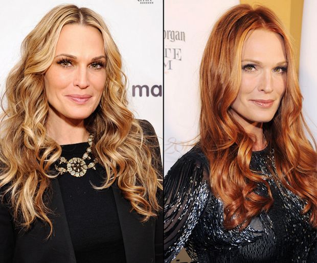 Going Red Molly Sims Wanted A Big Bold Hair Statement And